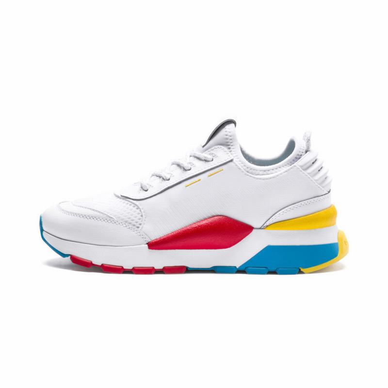 Basket Puma Rs-0 Play Fille Blanche/Blanche/Blanche Soldes 636YDXFT